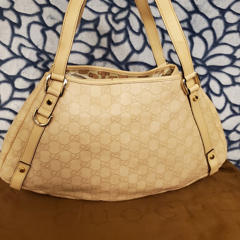 Like New Vintage Gucci Guccissima Leather Tote